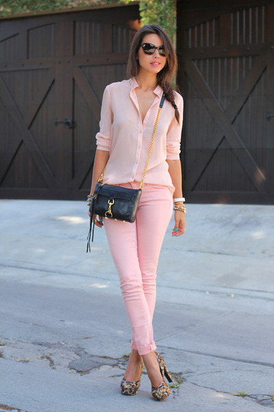 light pink denim jeans