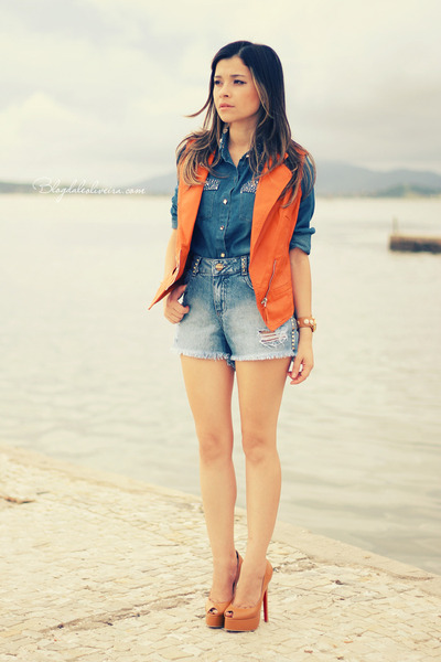 orange and denim