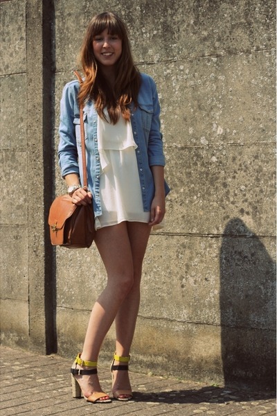 flowy jean dress