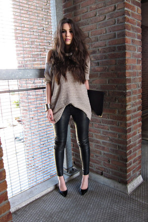 leather jumper pants