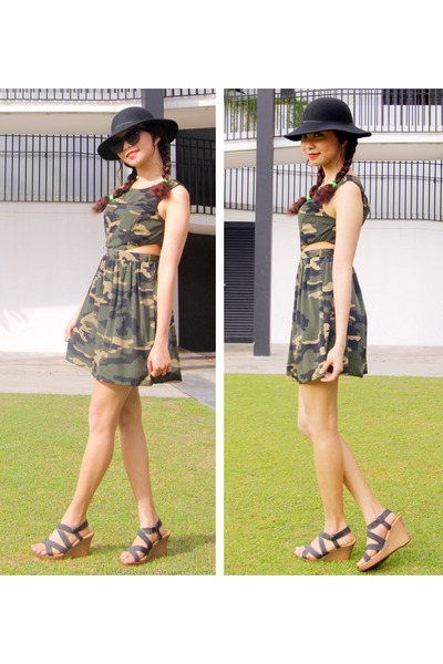 forever 21 camo dress