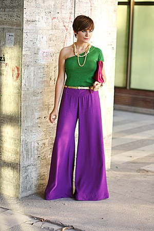 Purple River Island Pants | Chictopia