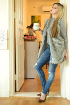heels Aldo shoes - denim Zara jeans - wool Bershka sweater