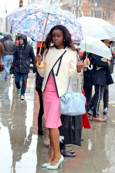 aquamarine shoes and bags