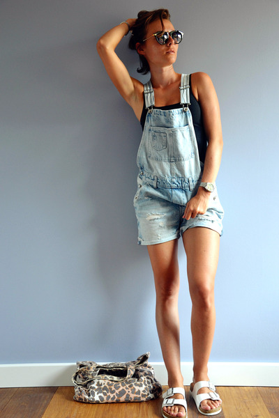 h&m denim romper