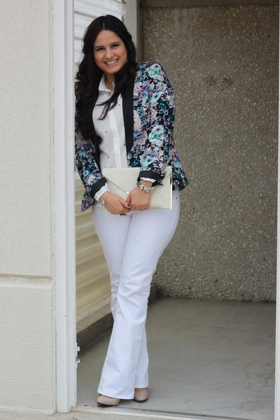 lauren conrad floral blazer