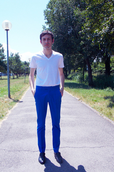 navy blue pant shirt