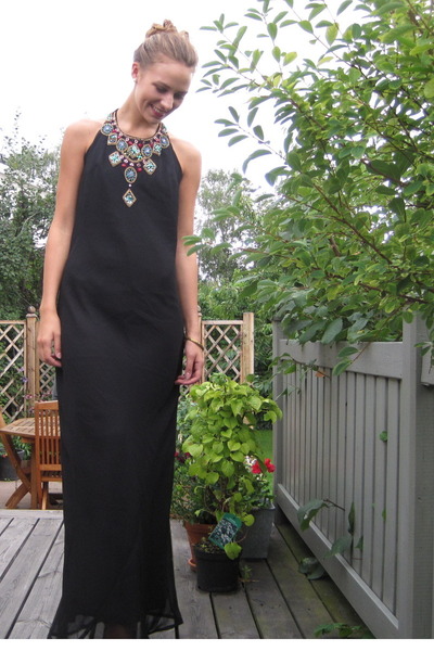 Black Asos Dresses New Look Shoes Long Dark Dress By Juls Black Asos Dress New Look Shoes