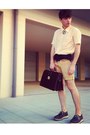 Navy-wedges-filipe-sousa-shoes-peach-mesh-vintage-shirt-dark-brown-zara-bag