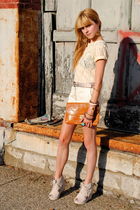 Jeffrey Campbell shoes - H&M purse - Forever 21 shorts - vintage top
