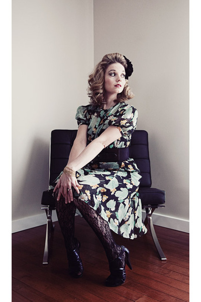 vintage dress - black Anne