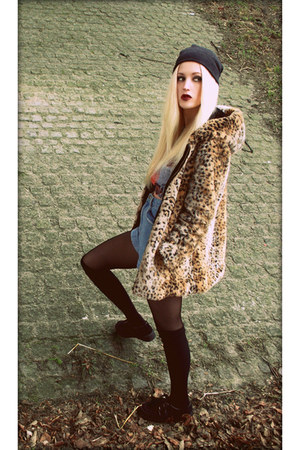 Choies Faux Fur Leopard Coat | Chictopia