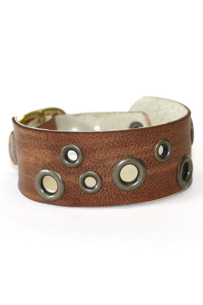 Brown Soft Leather Birdhouse Designs Bracelets Antiqued Brown Soft Leather Birdhouse Designs Bracelet