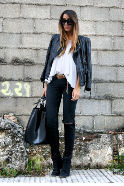 zara black cowboy boots