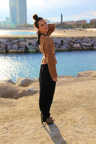 maxi jumper dress zara