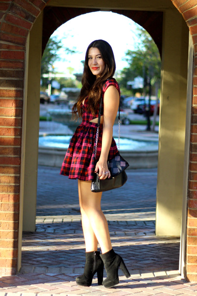 platform dress booties