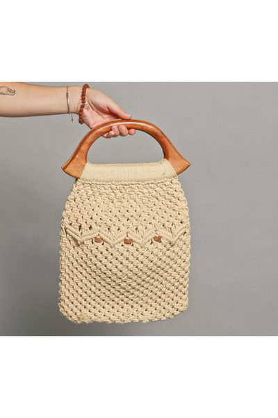 Crochet Wood Bags