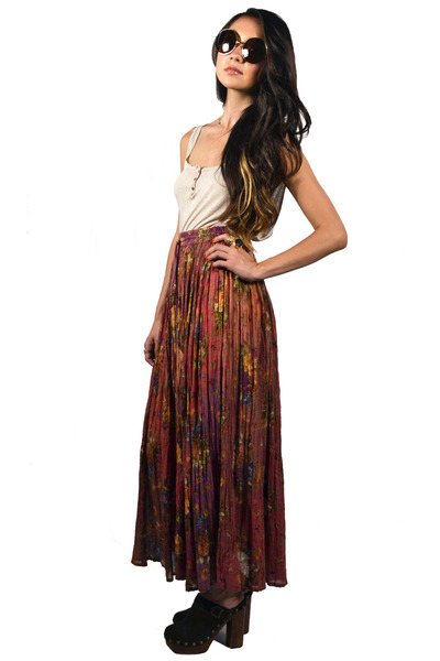 Pink Maxi Skirt Saltwater Gypsy Vintage Pink Maxi Skirt Saltwater Gypsy Vintage