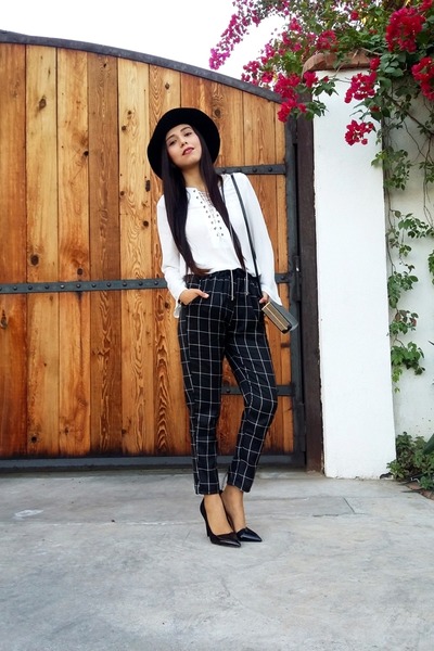 h and m plaid pants