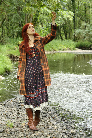 Gunne Sax Dress How To Wear And Where Chictopia Caprice Boots Gunne Sax Dress Thrifted Coat Pockech From Ebay Necklace