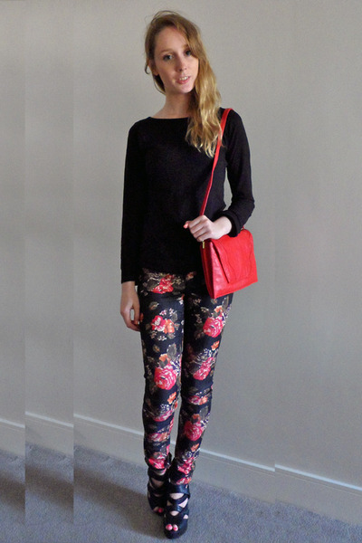 new look floral jeans