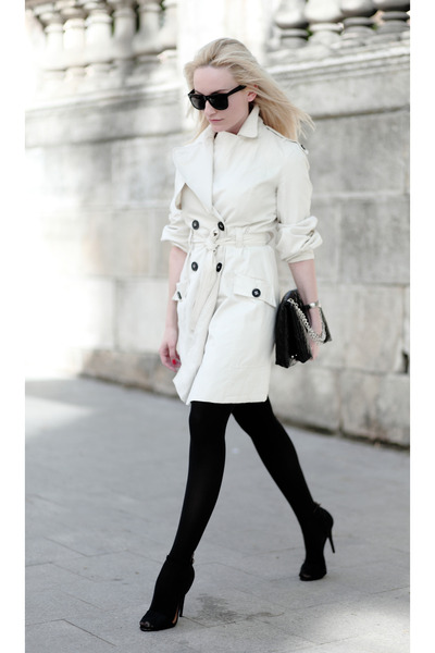 zara off white coat