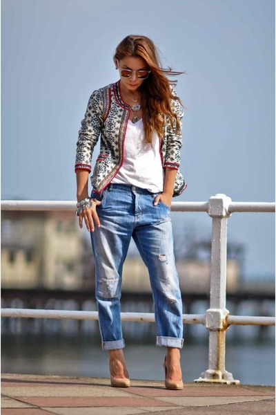 monsoon red denim jacket