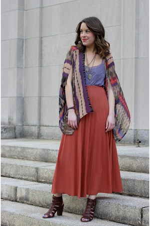 skirt maxi chictopia outfitters burnt violet urban orange local wear rhapsody bohemian