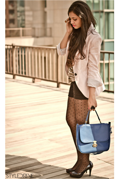 zara light pink blazer