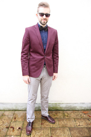 maroon blazer h&m