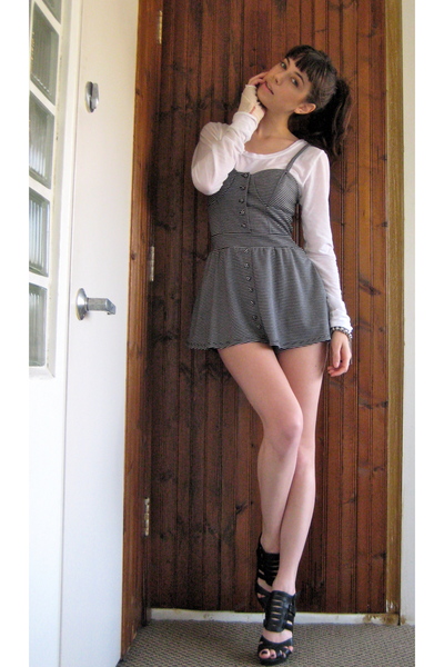 black Top Shop shoes - black Urban Outfitters dress