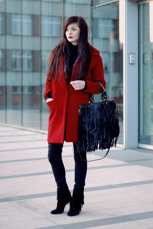 zara red coat 2021