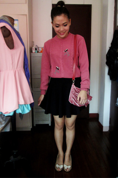 skater skirt with sweater