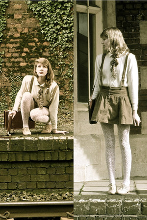 vintage jumper - Zara skirt