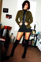 jacket - HenriGirl top - forever 21 socks - Anne Michelle shoes