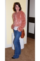 Bebe jacket - Gap top - Seven For All Mankind jeans - boots