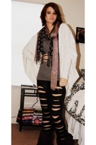 Norma Kamali for Walmart jacket - H&M top - pants - scarf - Target scarf - Henri