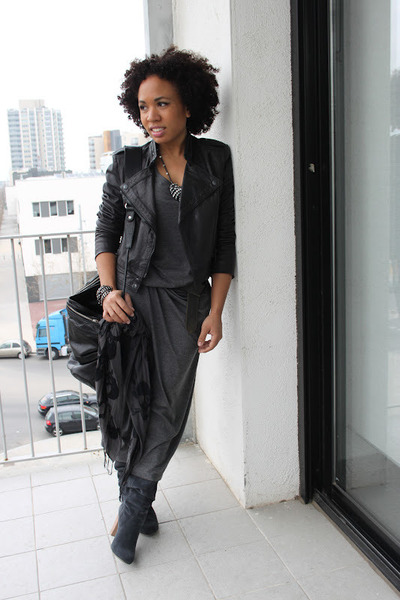 Black Leather Jacket Mango Jackets, Gray Leather Boots Zara Boots