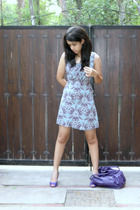 dress - Shoe Stop shoes - vintage purse