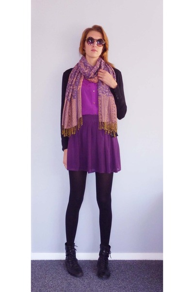 Purple Skirts Magenta Cotton On Shirts Amethyst Scarves Colour Colour Match Purple