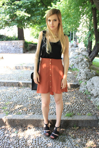 orange skirt primark