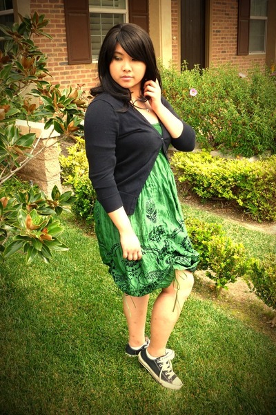 strapless dress with cardigan