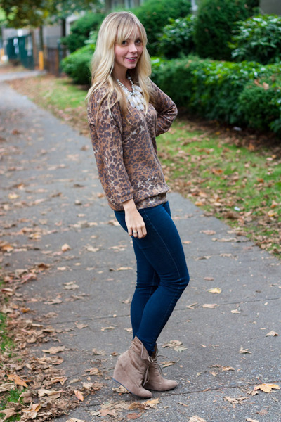 Nine West Boots, AG Jeans, Aritzia Sweaters, Anthropologie