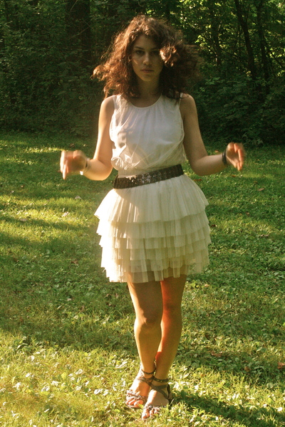 necessaryclothing skirt - unknown brand shirt - unknown brand belt - forever 21 