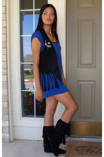 Wet Seal dress - vest - Rue 21 boots