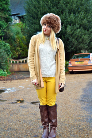 mustard ankle boots primark