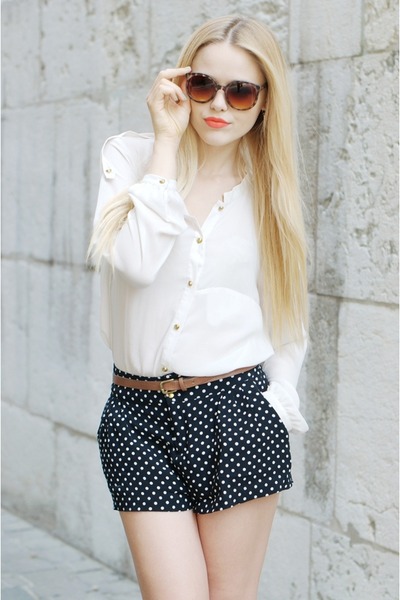 h&m polka dot shorts