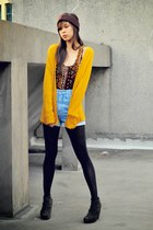 crimson tribal Forever 21 top - black dark dep store tights