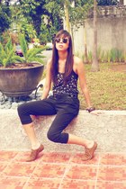 Forever 21 top - Forever 21 pants - Forever 21 shoes - Ray Ban sunglasses - vint