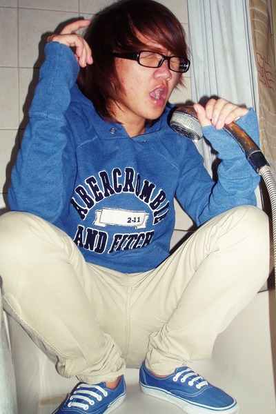 Blue Abercrombie And Fitch Hoodie Blue Abercrombie And Fitch Hoodie